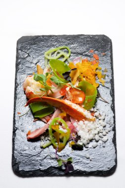 Tavuklu salata yakın çekim