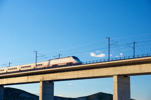 Velocidade Trem vista — Fotografia de Stock