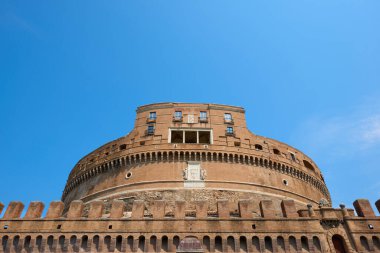Adriano Anıtmezarının dış görünüşü, Roma, İtalya 'daki Castel Sant' Angelo.
