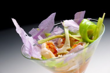 Karides kokteyli görünümü