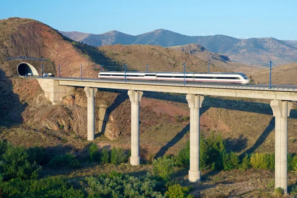 Velocidade Trem vista — Fotografia de Stock