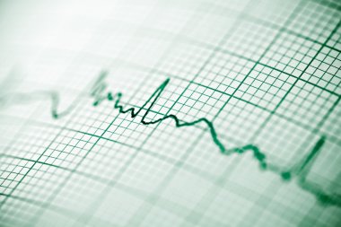 Elektrokardiyogram yakın çekim