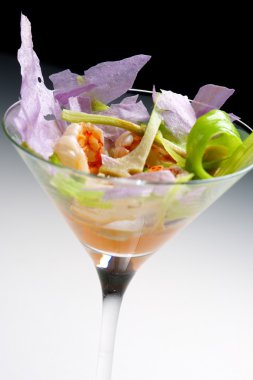 Karides kokteyli görünümü