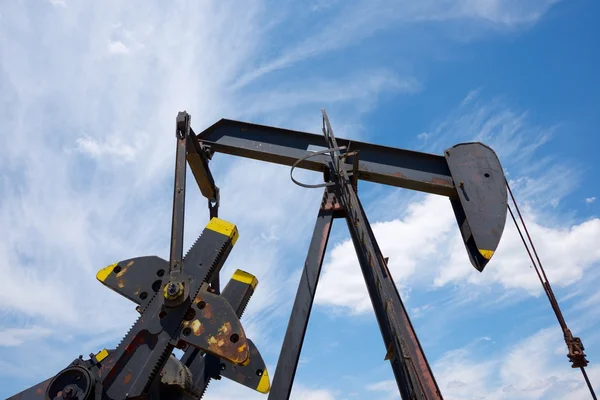 Oljefält på nära håll — Stockfoto
