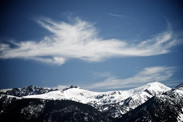 Téli táj-Andorra — Stock Fotó