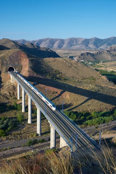 Скоростной поезд в Испании — стоковое фото