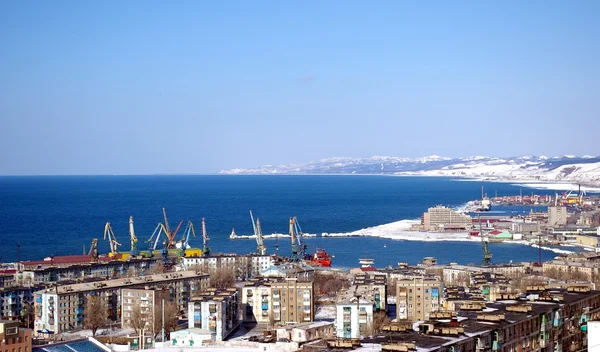 Şehir Kholmsk Sakhalin Adası üzerinde