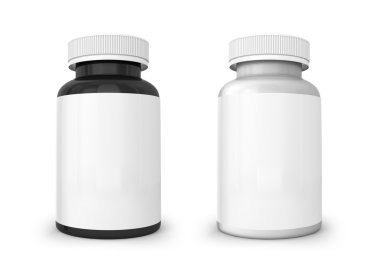 Şablon / siyah ve beyaz şişe