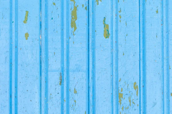 Daglicht Houten Ondergrond Door Ouderdom Blauw Geschilderd Verf Eraf Geschild — Stockfoto