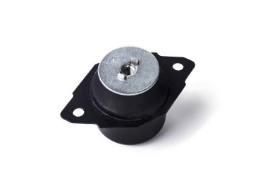 Stüdyo ışıkları. Araba detayı. Şanzıman için hidrolik yastık. Beyaz arka planda. Yalnızlık yok.