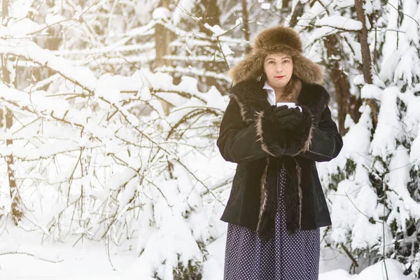 Straßenbeleuchtung Weißer Schnee Darauf Ist Ein Rudelzeichen Sehen Warnt Vor — Stockfoto