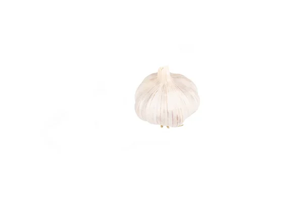 Studio Lighting Head Garlic Small Slice White Background Close — ストック写真