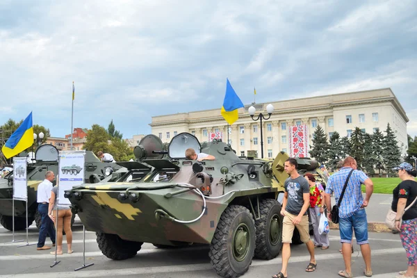 Mostra de equipamento do exército — Fotografia de Stock