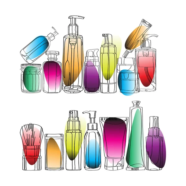 Set of cosmetics — Stock Vector