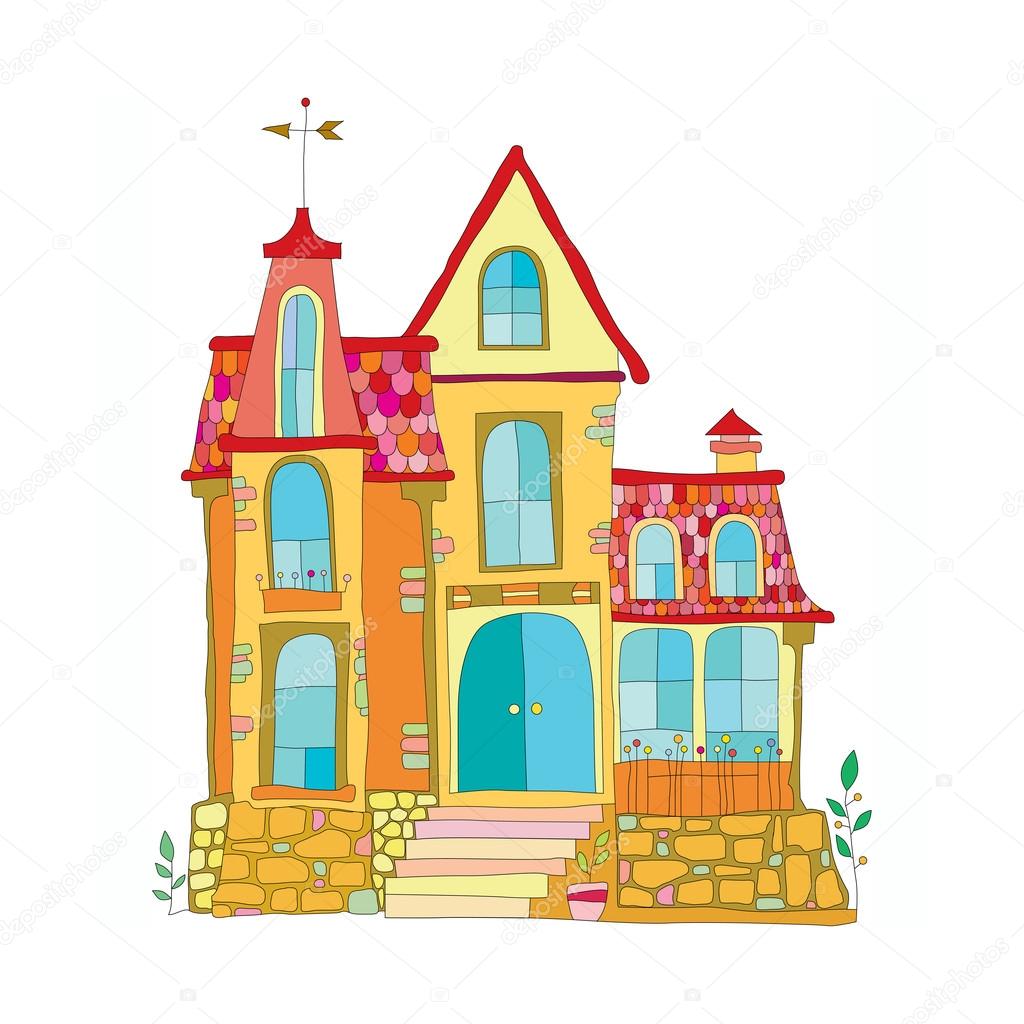 Imágenes: mansiones animadas | Ilustración en la mansión de estilo de