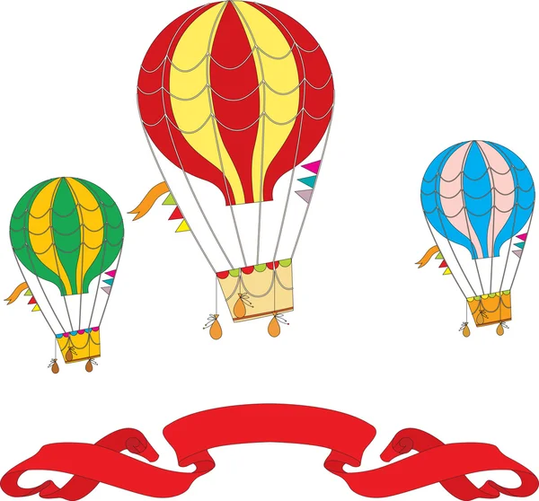 Hot Air Balloon Day. — Stock Vector