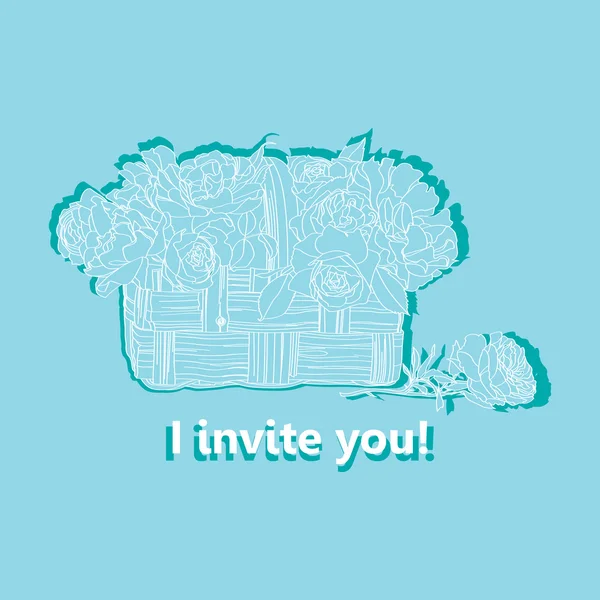 Tarjeta de invitación — Vector de stock