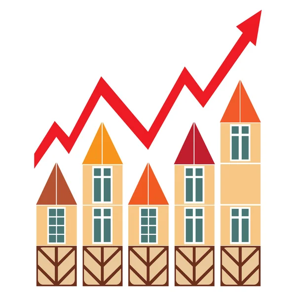 Ceny za nemovitosti — Stockový vektor