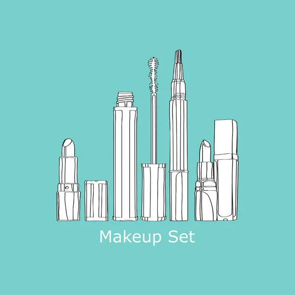 Set cosmetica — Stockvector