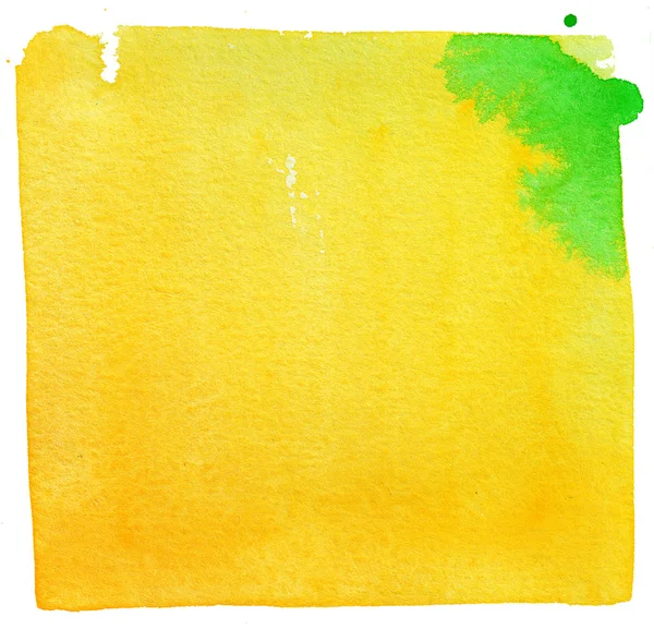 Yellow watercolor background — Stock Photo, Image