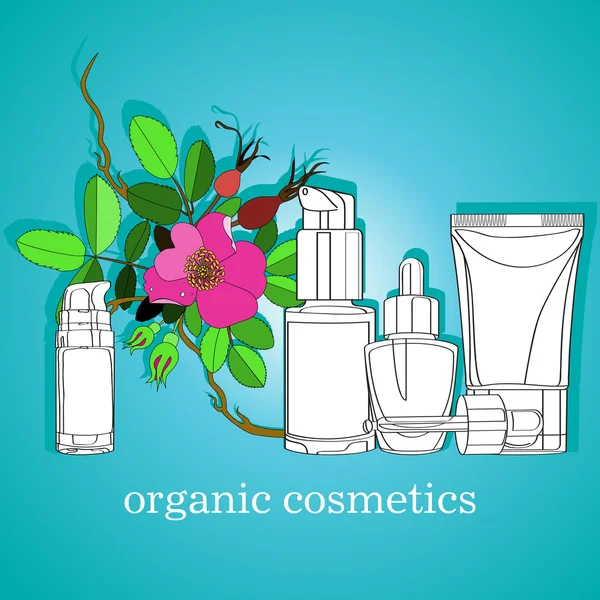 Organická kosmetika — Stockový vektor