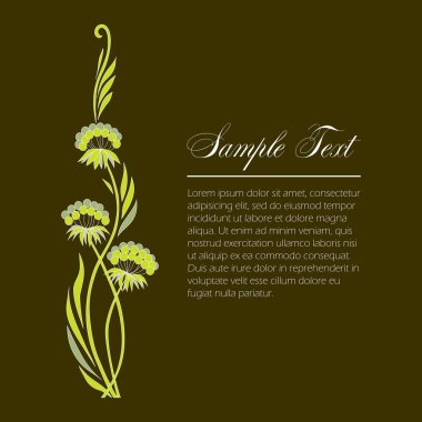 birkaç dal dereotu dekoratif