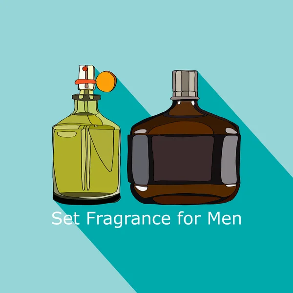 Set Fragranza per Uomo — Vettoriale Stock