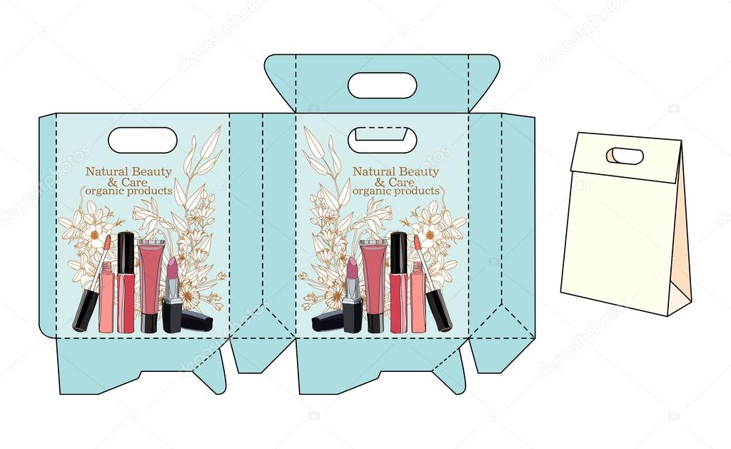 template bags for cosmetics