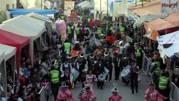 Cochabamba Bolivia Ağustos 2019 Bolivya Daki Urkupina Bakire Festivali Sırasında — Stok video