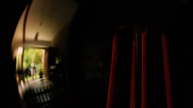 Light Bulb Turning On. Close Up.  