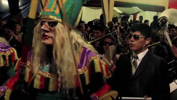 Maagd Van Urkupina Festival Quillacollo Bolivia — Stockvideo