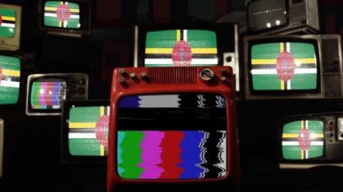 Dominica ve Retro Televizyonların Bayrağı. 
