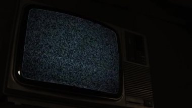 Vintage TV 'de Nükleer Bomba. ABD Ordusundan Kamu Sahası Görüntüleri. 