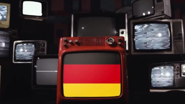 Flag Germany Vintage Sets — Stock Video