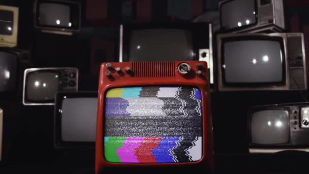 Internationaal Ruimtestation Vintage Televisies Elementen Van Deze Video Geleverd Door — Stockvideo