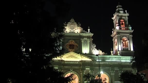 Catedral Salta Praça Plaza Julio Salta Argentina América Sul — Vídeo de Stock