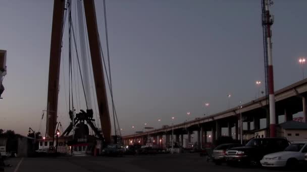 Buenos Airesla Plata Autobahn Morgengrauen Boca Nachbarschaft Buenos Aires Argentinien — Stockvideo