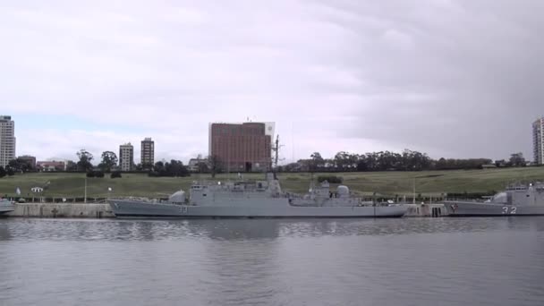 Argentinské Námořnictvo Námořní Základna Mar Del Plata Provincie Buenos Aires — Stock video