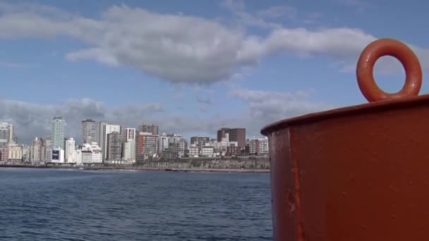 City Mar Del Plata Buenos Aires Province Argentina Seen Fishing — Stock Video