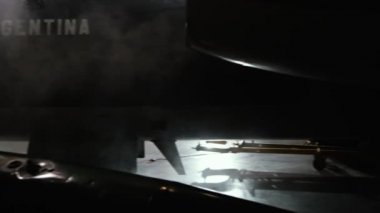 İngiliz Elektrik Canberra Bombacısı Arjantin 'deki Nacional de Aeronautica Müzesinde (Ulusal Havacılık Müzesi).  