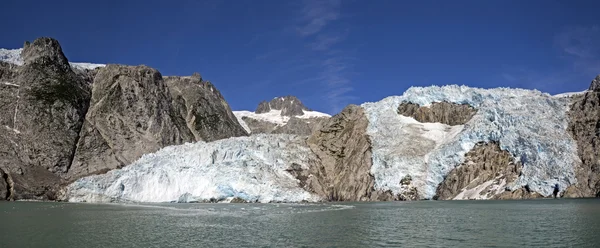 Panorama of Retreating Tidewater Glacier — Stock Photo, Image