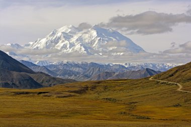 High Peak Above the Fall Tundra clipart