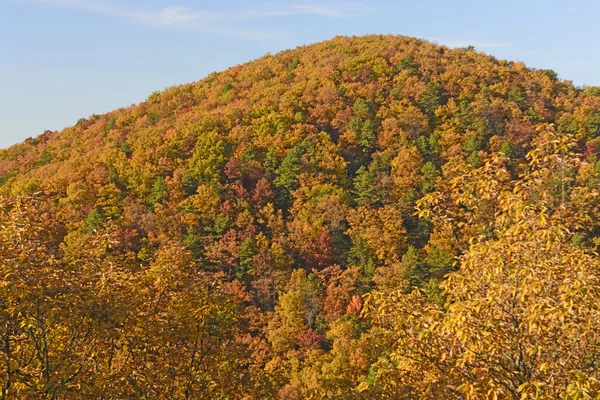 Cores de queda em um pico de montanha — Fotografia de Stock