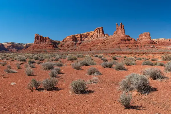 Vallée Isolée Dans Désert Sud Ouest Dans Vallée Des Dieux — Photo