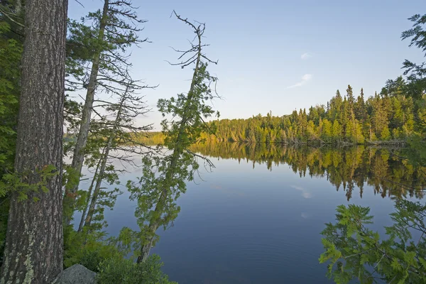 Soumrak na jezeře North Woods — Stock fotografie