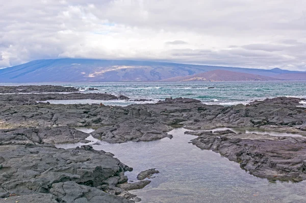 Lava Beaches on a Volcanic Island — Stock Photo, Image