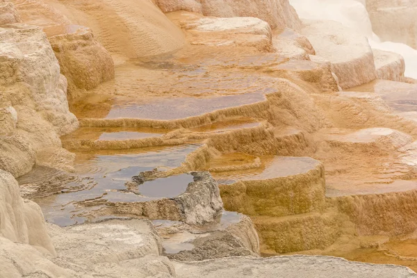 Kleurrijke kalksteen terrassen — Stockfoto