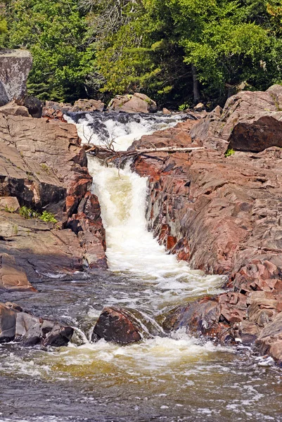 Wasserrutsche auf einem Wildnisfluss — Stockfoto