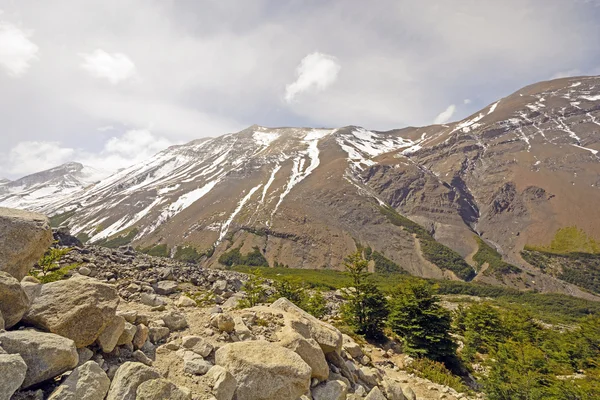 Zvětralé Hills v Patagonii — Stock fotografie