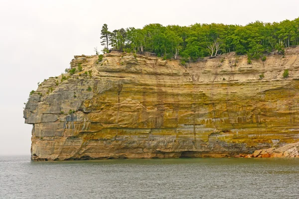 Lakeshore Cliff nella nebbia — Foto Stock